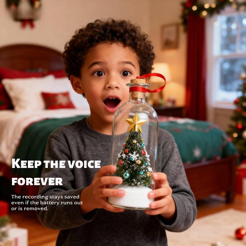 Voice Recordable Christmas Tree Bottle